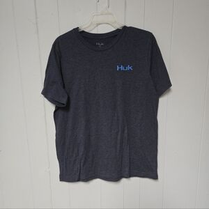 HUK patriotic red white & blue USA tshirt XL fishing